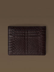 Meteor snakeskin card holder