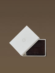 Meteor snakeskin mini card holder
