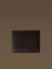 Meteor snakeskin mini card holder