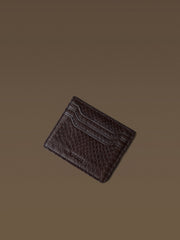 Meteor snakeskin mini card holder