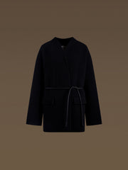 Ripple wool-cashmere coat