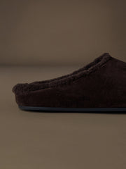 Cradle shearling mules