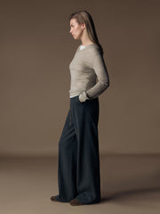 Angsana wool-cotton trousers