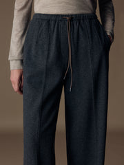 Angsana wool-cotton trousers