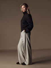 Angsana wool-cotton trousers