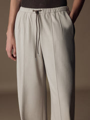 Angsana wool-cotton trousers
