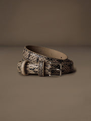 Waist snakeskin belt