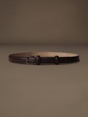 Waist snakeskin belt