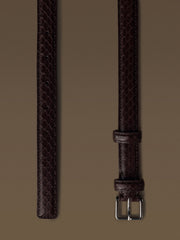 Waist snakeskin belt