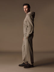 Aarhus cotton-wool zip hoodie