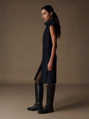Catroux merino-silk dress