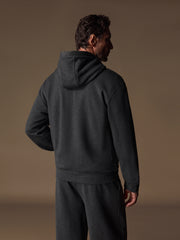Aarhus cotton-wool zip hoodie