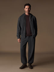 Aarhus cotton-wool zip hoodie