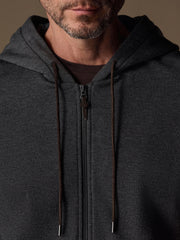Aarhus cotton-wool zip hoodie