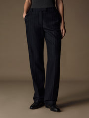 Catroux merino-silk trousers