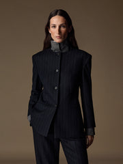Catroux merino-silk blazer