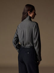 Moss silk shirt