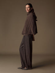 Agnes cashmere-silk cape