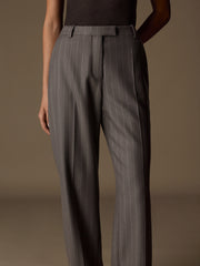 Catroux merino-silk trousers