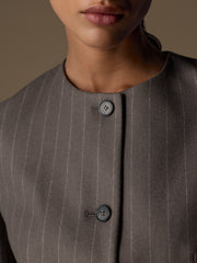 Catroux merino-silk blazer