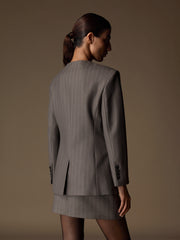 Catroux merino-silk blazer