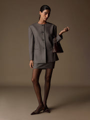 Catroux merino-silk blazer