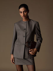 Catroux merino-silk blazer