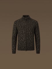 Oat wool-cotton cardigan