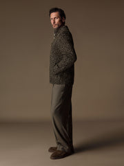 Oat wool-cotton cardigan