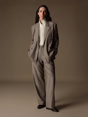 Jermyn wool-silk trousers