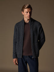 Oat wool-cotton cardigan