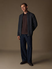 Oat wool-cotton cardigan