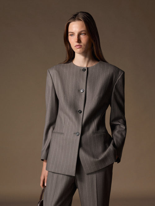 Catroux merino-silk blazer