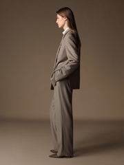 Jermyn wool-silk trousers