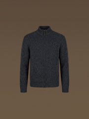 Oat wool-cotton cardigan