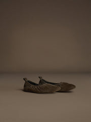 Suede ballerina flats